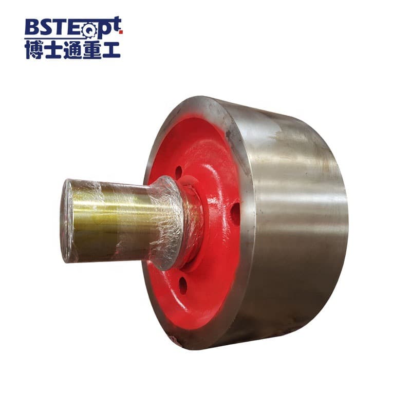 Industrial 5.5x115m laterite nickel rotary kiln with support rollers for cement manufacturing machinery spare parts in construction