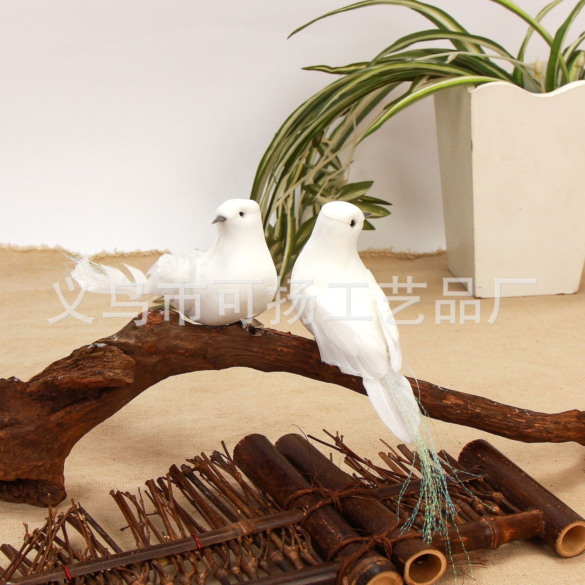 Feather bird simulation bird Christmas decoration crafts fake bird creative garden props bird creative handmade ornaments
