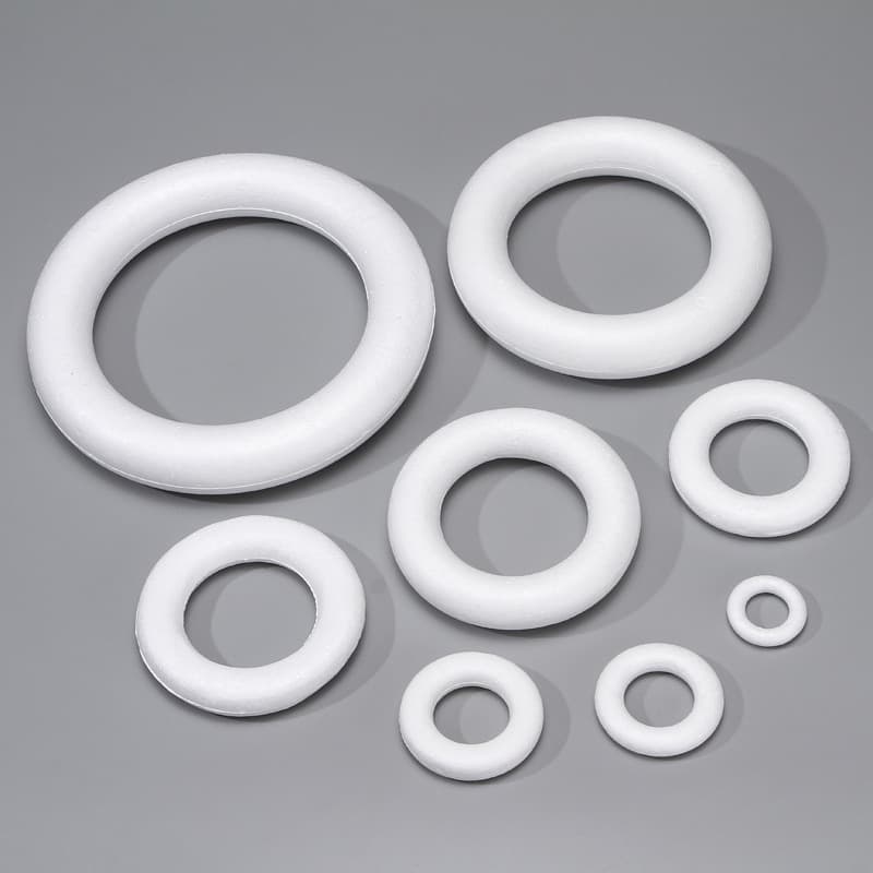Factory direct foam circle polystyrene ring wedding wreath foam ring donut foam sphere DIY