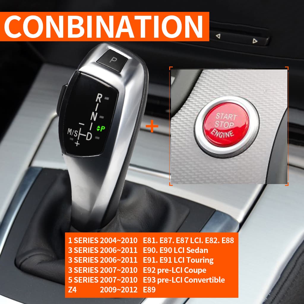 BMW LED Shift Knob Chicken Leg Style Interior Modification Accessories for E46 E90 E39 E85 E63