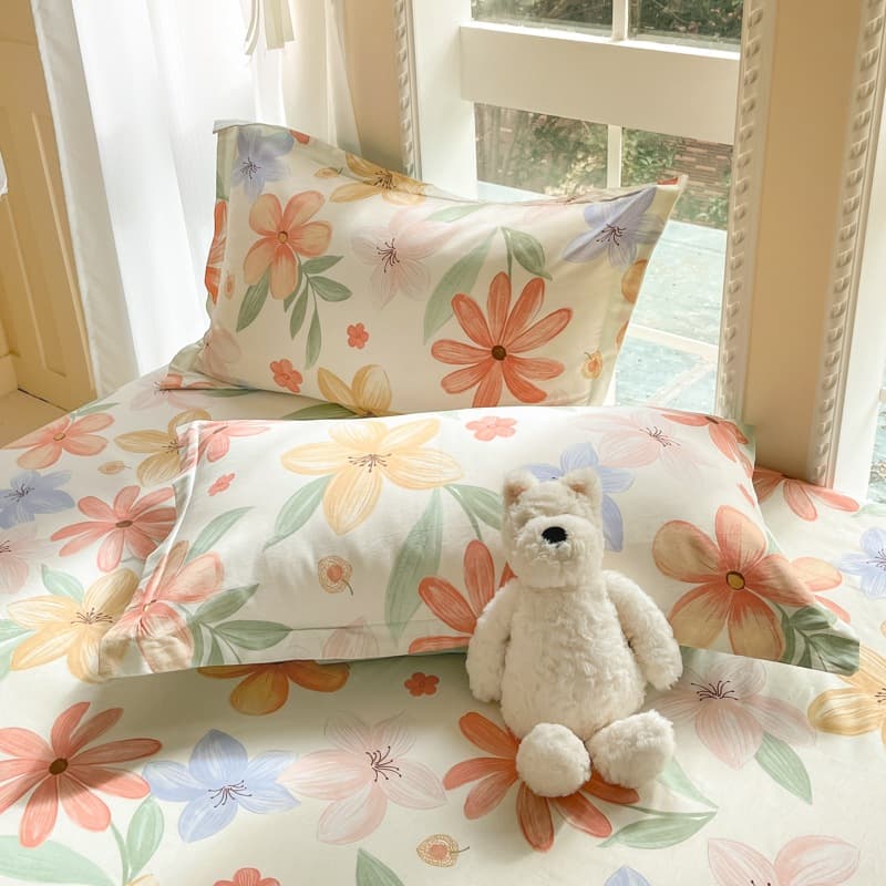 Cotton Pillowcase Pure Cotton Pillow Core Cover Single Pack Thickened Student Dormitory Pillow Cover Home Use 48x74cm