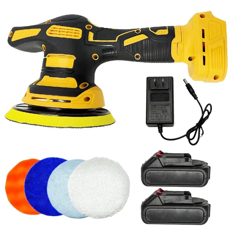 Cross-Border 21V Lithium Polisher Car Beauty Portable Cordless Electric Eccentric Waxing Machine Household Sander
