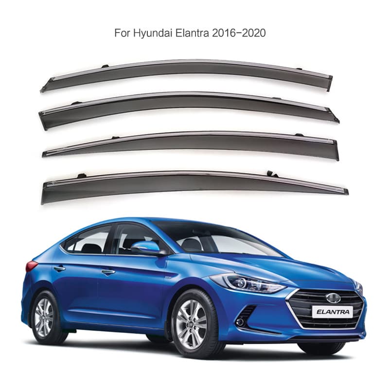 Special Hyundai Elantra 2016-2020 Injection Molded Rain Cover for Car Window Rain and Rain