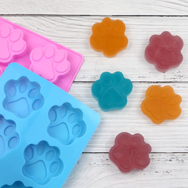 Better than 2.2CM Bright Surface Silicone Mold 6-Piece Cat Claw Handmade Soap Mold Cake Chocolate Pudding Aromatherapy