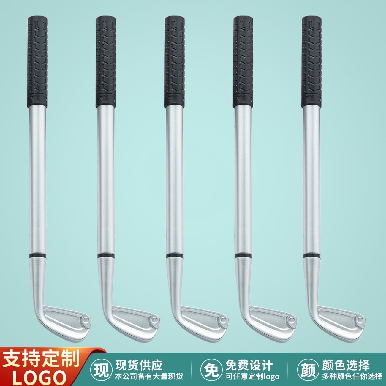 New Cross-Border Golf Club Ballpoint Pen Single Golf Club Plastic Shaped Pen Golf Gift Pen