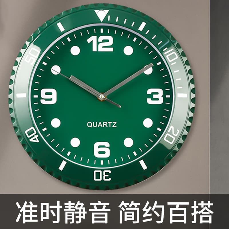 Fashion Wall Clock Creative Home Living Room Quartz Clock Nordic Retro Silent Wall Bedroom Clock In Stock Boutique