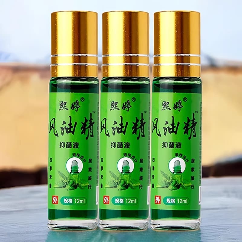 Essential Balm Cooling Oil Roll-On, Classic National Brand, Heatstroke Prevention, Refreshing, Anti-Drowsiness, Anti-Motion Sickness, Mosquito Repellent, Large Bottle