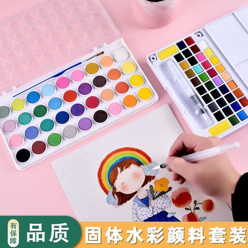 Baroque Solid Watercolor Paint Set, Washable and Portable, for Art Students and Beginners, Gouache Paint Factory