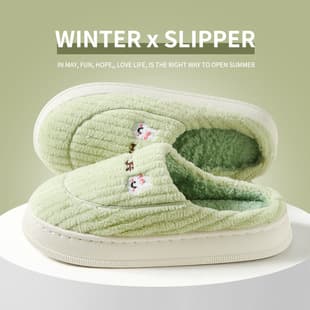 Cloud-like Cotton Slippers Women Winter Indoor Fleece Warm Autumn Winter Slippers Men Plush Cute Couple Home