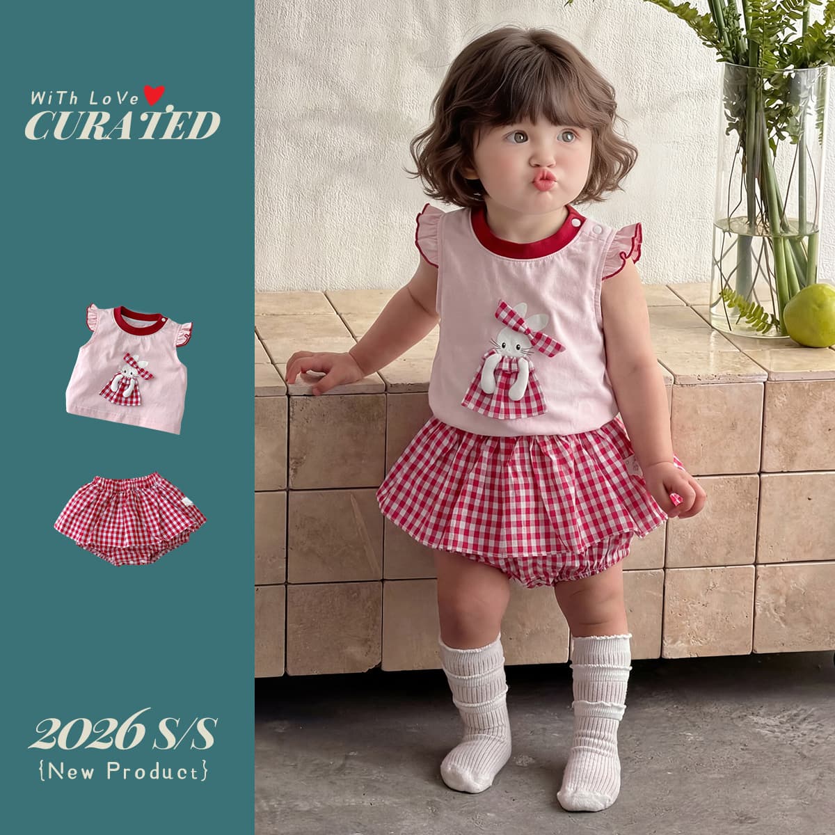 Girls suit 1 year old girl two-piece T-shirt tops skirt skirt baby girl fashionable baby summer clothes