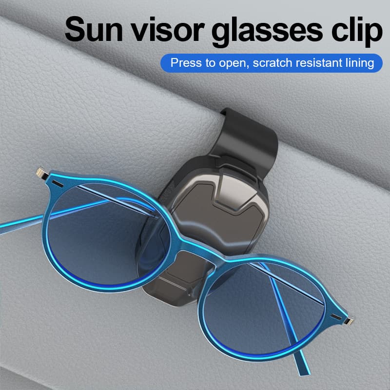 Cross-border Car Sunglasses Clip Multi-function Sun Visor Organizer Eyeglass Holder Interior Accessory