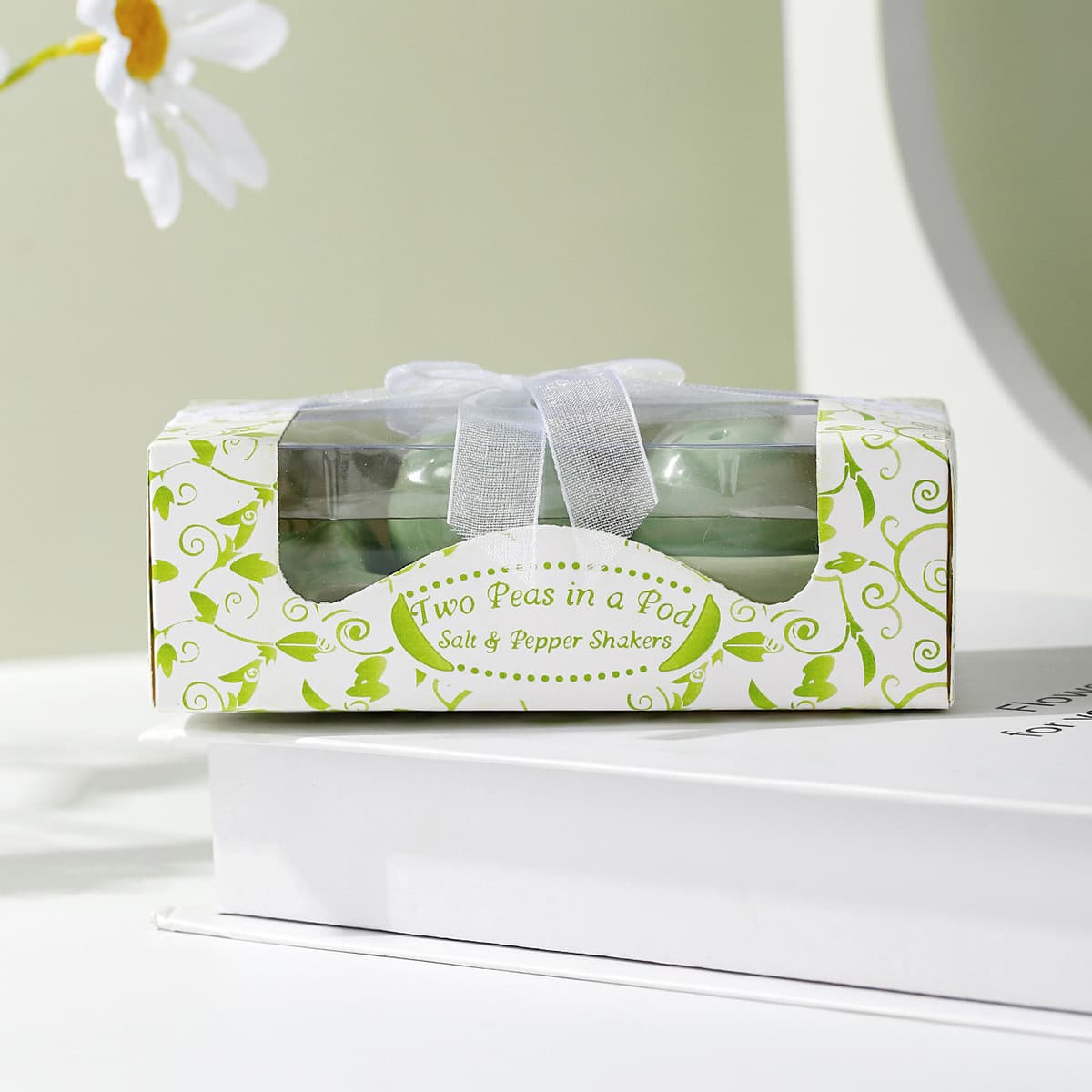 Factory Direct Pea Ceramic Seasoning Jar Cross-border Creative Small Gift Kitchen Spice Box Event Souvenir Wholesale