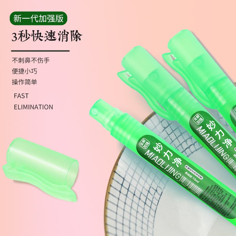 Miao Li Jing Thermal Paper Express Slip Eraser Spray, Anti-Leak Traceless Ink Erasure Tool, Spray Liquid Wholesale