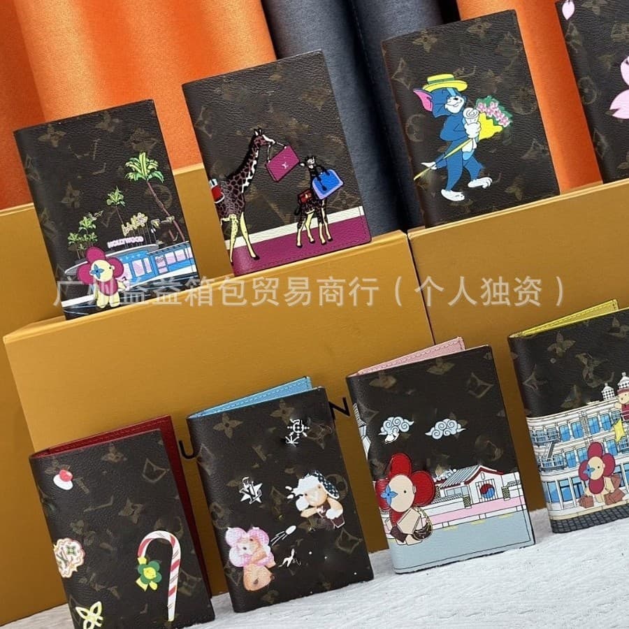 New Wholesale Passport Wallet Multi-function Document Organizer Passport Holder Household Handmade Cartoon Fashion