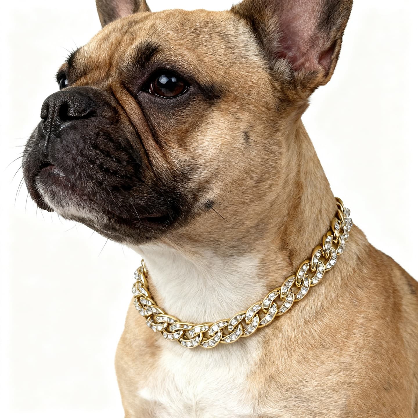 Pet Gold Necklace Cat Dog Accessories French Bulldog Necklace Pet Gold Collar British Shorthair Blue White Large Gold Necklace Cat Ornament