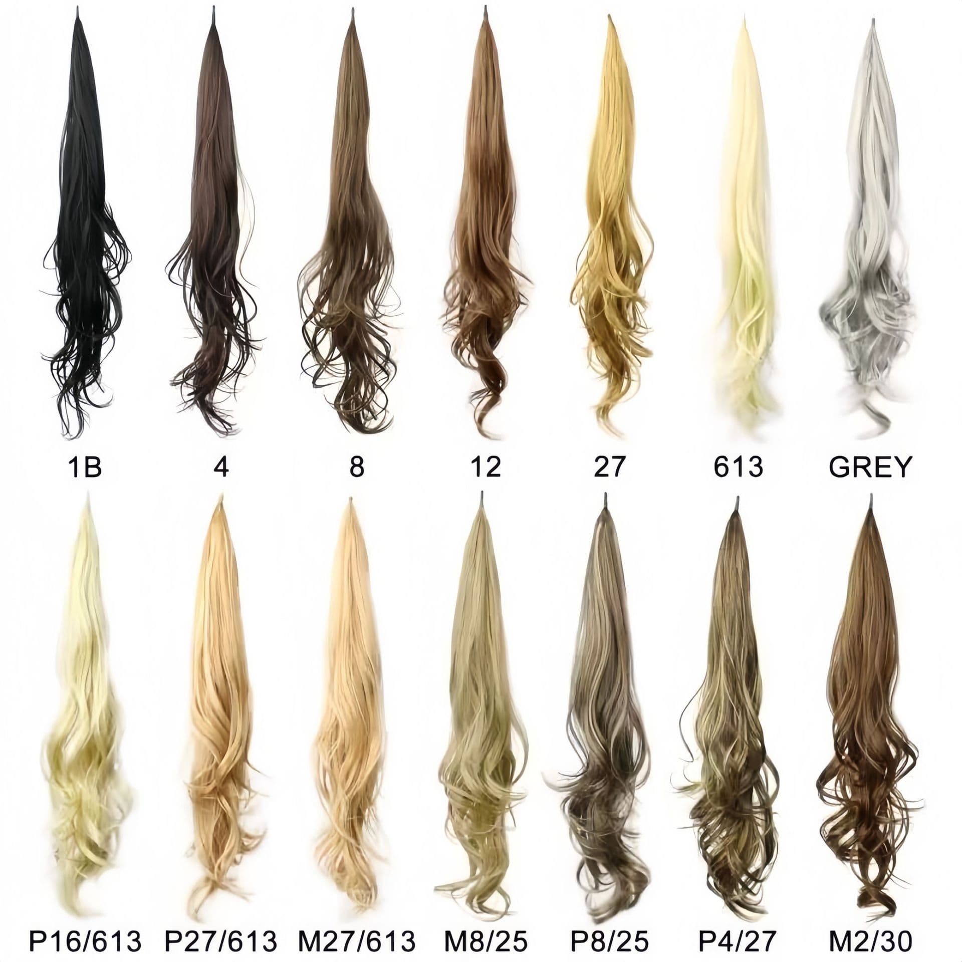 Cross-border Trade Wrap-Around Ponytail Extension 32 Inch Magic Stick Hair Supplement Stick High Temperature Silk Wig for Women