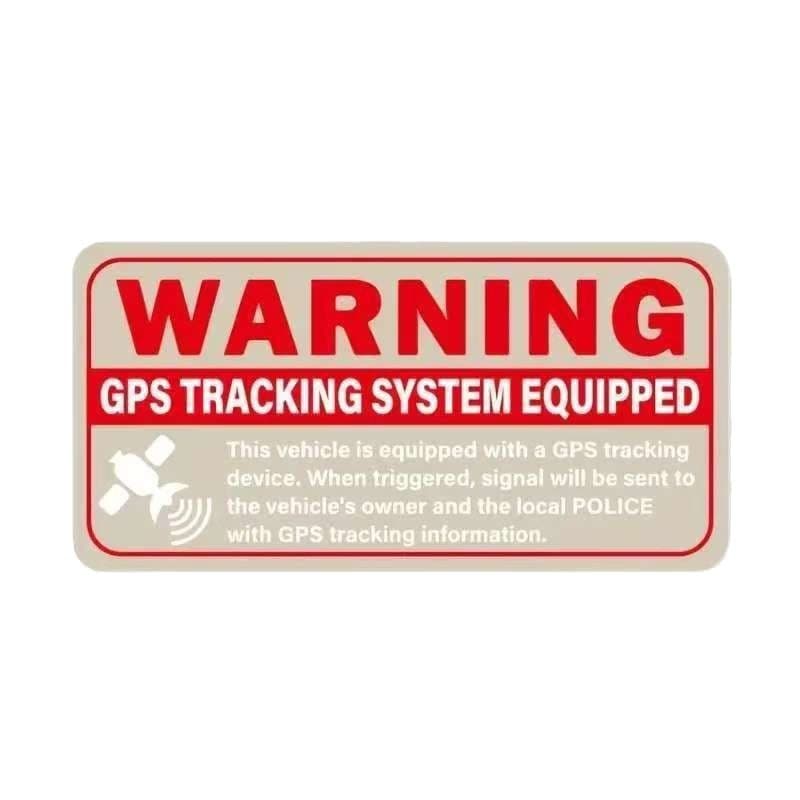 Cross-border 2025 GPS tracking stickers car and bicycle anti-theft warning signs English warning labels stickers