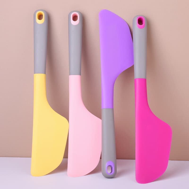 Thickened Silicone Spatula Household Butter Spreader Large Baking Tool Cream Jam Spatula Integrated High-Temperature Resistant