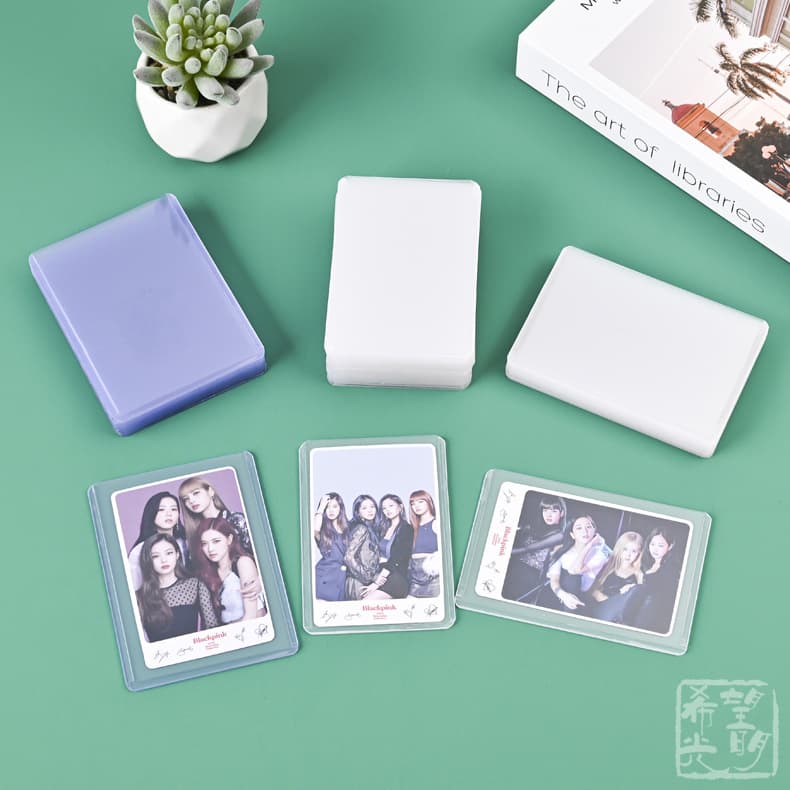 Cross-border 35pt hard card sleeve, PVC transparent laminated card sleeve, b8 card sleeve, small card, card sleeve for games and idols