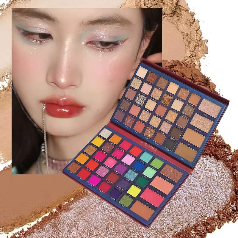 Cross-border foreign trade popular multi-color eye shadow palette pearlescent matte glitter glitter makeup palette COS stage makeup makeup artist