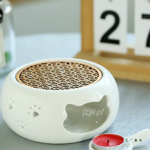Wine Warmer Tea Warmer Tea Boiler Candle Heated New Japanese Style Tea Warmer Open Flame Charcoal Base Flower Tea Stove