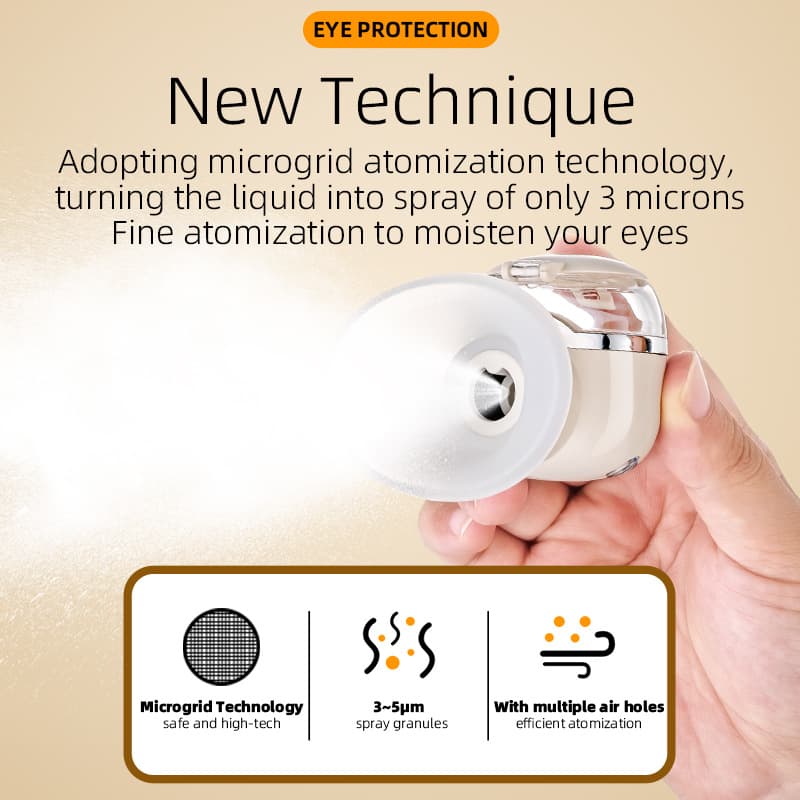Cross-border Mini Eye Moisturizer with Heat Compress for Eye Fatigue Relief, Atomized R01 Eye Massager from Manufacturer