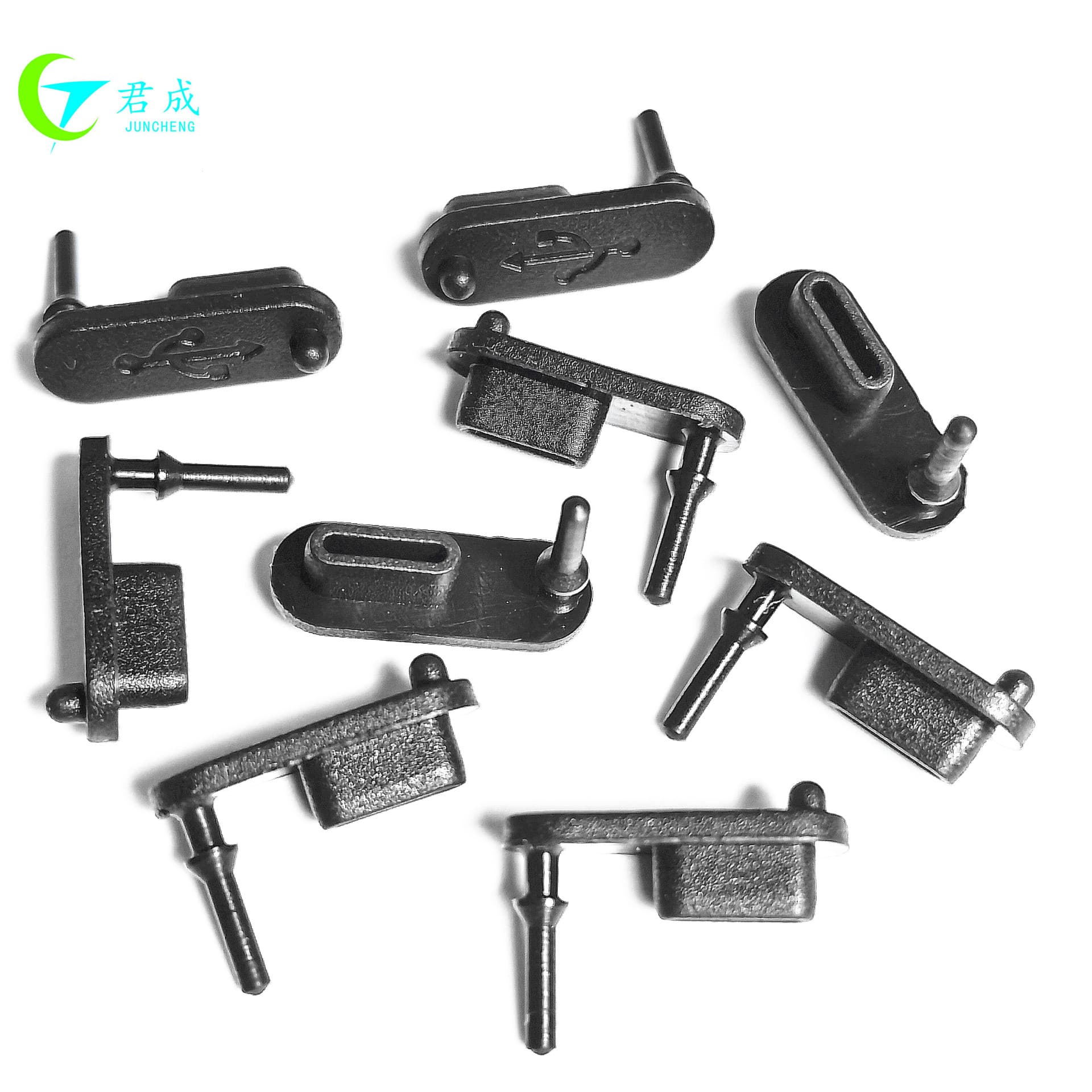 Source factory 17*6USB dustproof plug TYPE-C port silicone plug typec charging port rubber plug usb waterproof plug