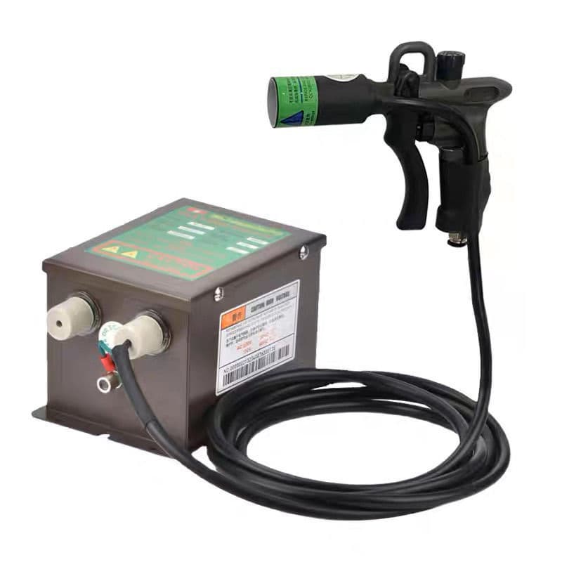 Anti-static ion air gun for industrial dust removal and static elimination, handheld static removal dust blower ion air gun nozzle