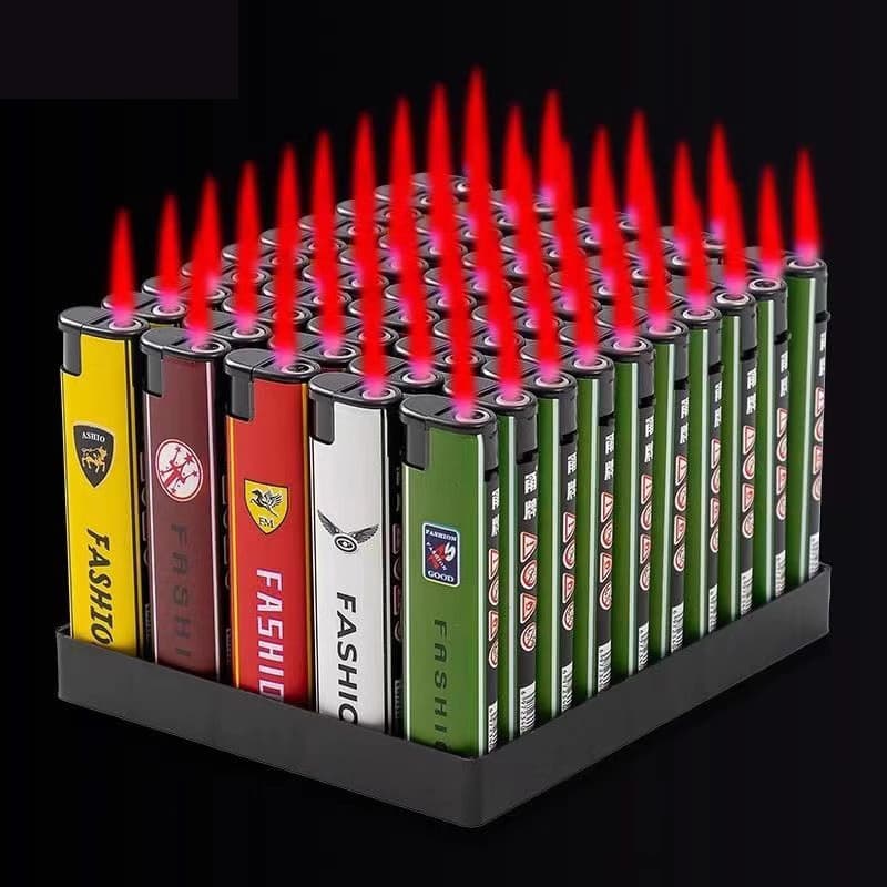 [Wholesale 50 pieces] Windproof and explosion-proof lighter ordinary disposable lighter convenience store supermarket clearance free shipping