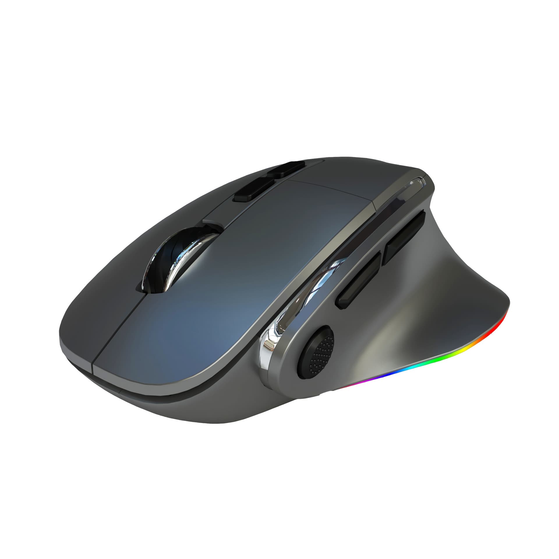 Qiongshi H5 Wireless & Wired Dual-mode Vertical Mouse RGB Colorful Office Gaming Esports