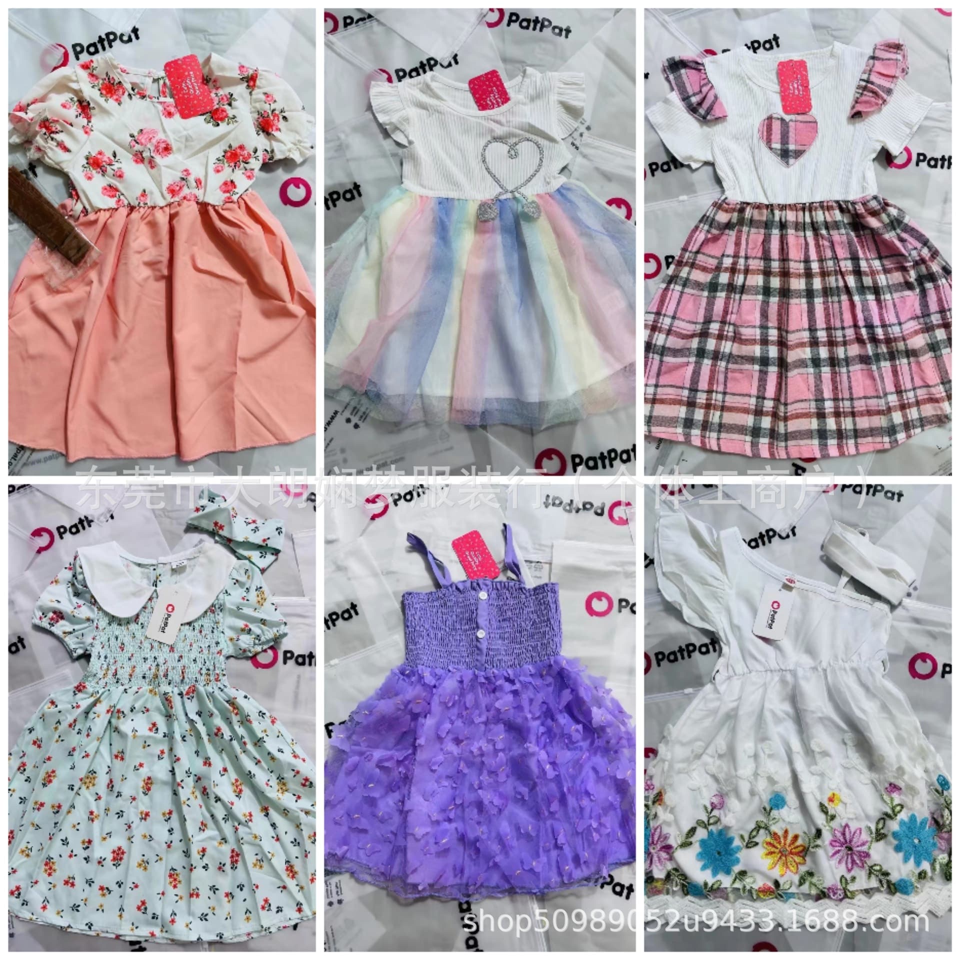 Cross-border Patpat Dress Foreign Trade Children's Dress Mixed Styles Surplus Stock Patpat Kid's Dress