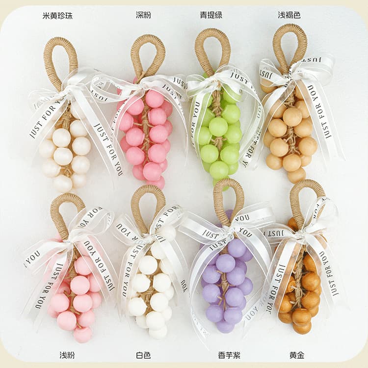 Macaron Grape Soap Wedding Favor Handmade Soap Simulated Pearl Grape Soap Bath Hand Soap Gift Box