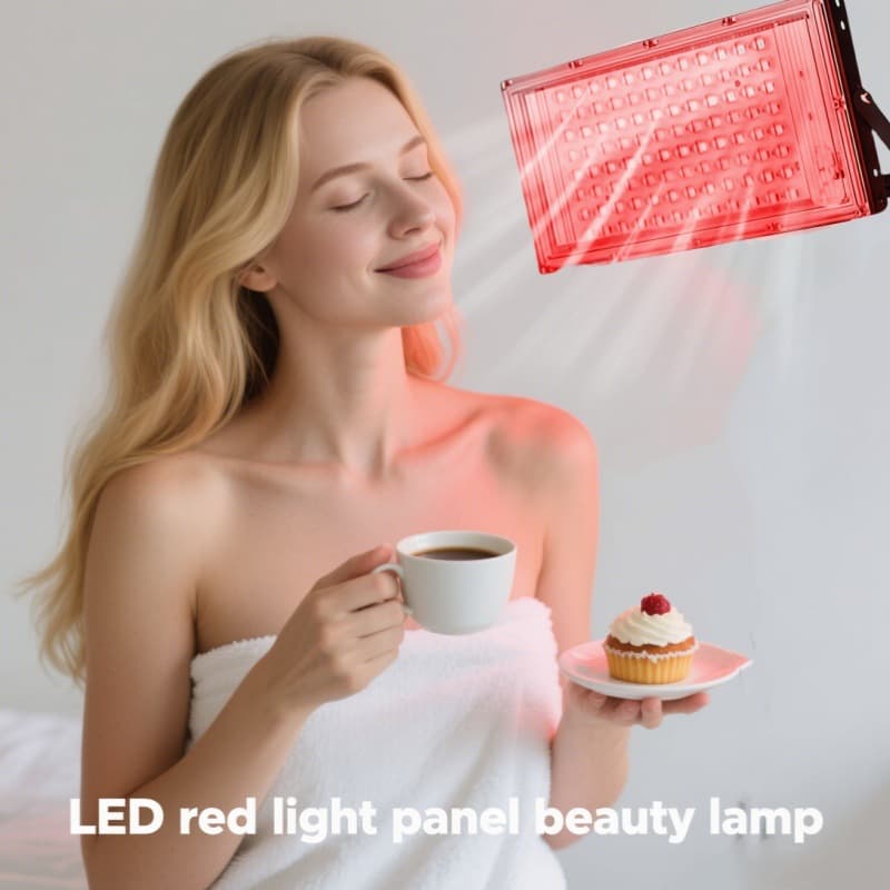 Cross-border Infrared Light Therapy Lamp Household Beauty Instrument Large Panel 144 LEDs Red Light Panel Beauty Therapy Device 660nm