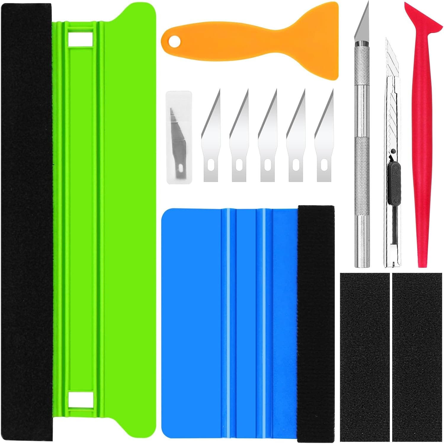 Kunais Car Tint Tool Cross-Border Kit 13PCS Vinyl Wrap Tool Window Tint Kit