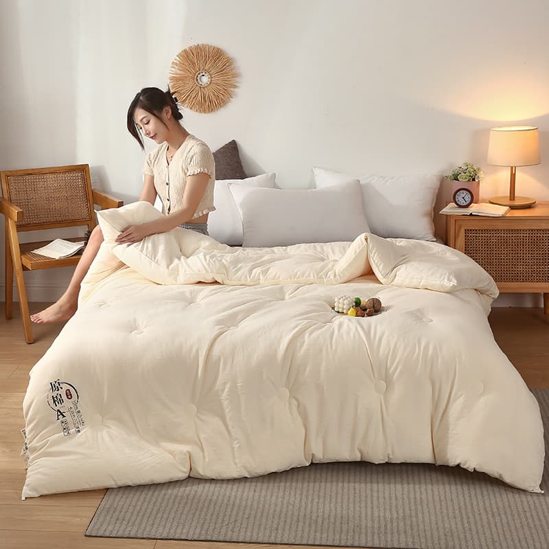 New Class A Original Cotton Soybean Fiber Quilt, Thickened Warm Spring/Autumn/Summer Quilt, Single/Double Activity Gift Winter Quilt