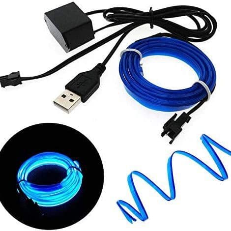 EL Glow Wire Driver 5V USB EL Accessory Set, USB Light Strip EL Cold Light for Ambient Night Glow