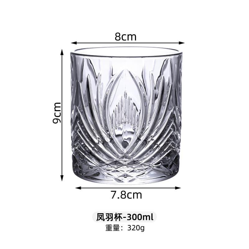 Premium Home Glass Whiskey Glass Creative Spirit Wine Glass Tipsy Atmosphere Glass Beer Glass