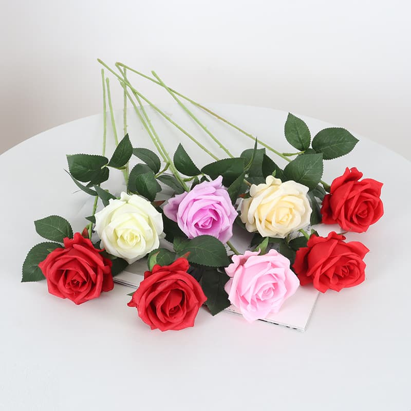 Small Paris Snow Mountain Red Rose Qixi Festival Home Wedding Decoration Artificial Flower Wholesale High Simulation