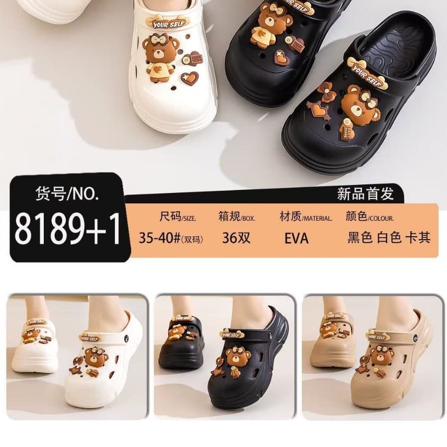 EVA Summer New Home Slippers, Flip Flops for Street Stall, Comfortable and Durable Women's Clog Shoes ZMJ