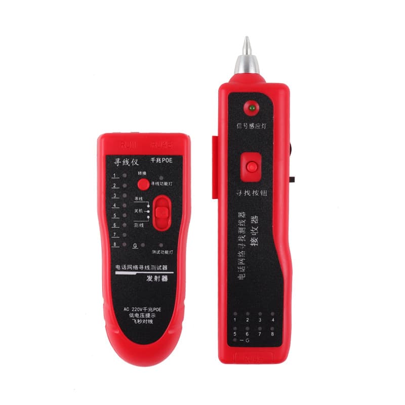 Network Cable & Phone Line Tester with POE Protection, Cable Tester, Wire Tracker, Network Cable Finder