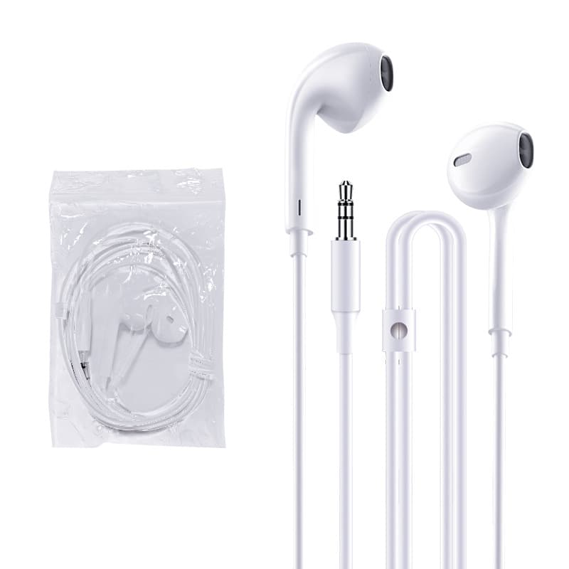 Factory Wholesale In-Ear Wired Earphones with Mic and Remote Control, Compatible with Apple Android Huawei Phones, Heavy Bass Headphones