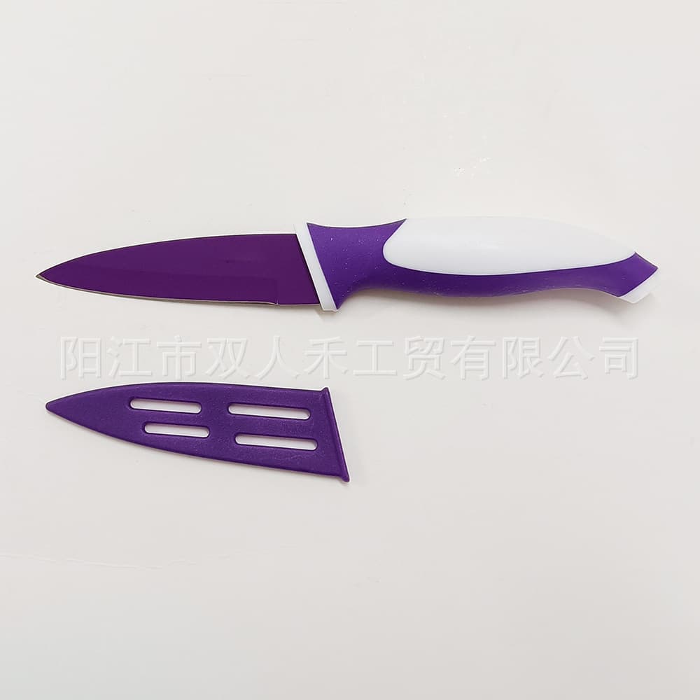 Stainless Steel Fruit Knife with Protective Sheath Dormitory Household Kitchen Peeling Knife for Baby Food Safe Small Knife