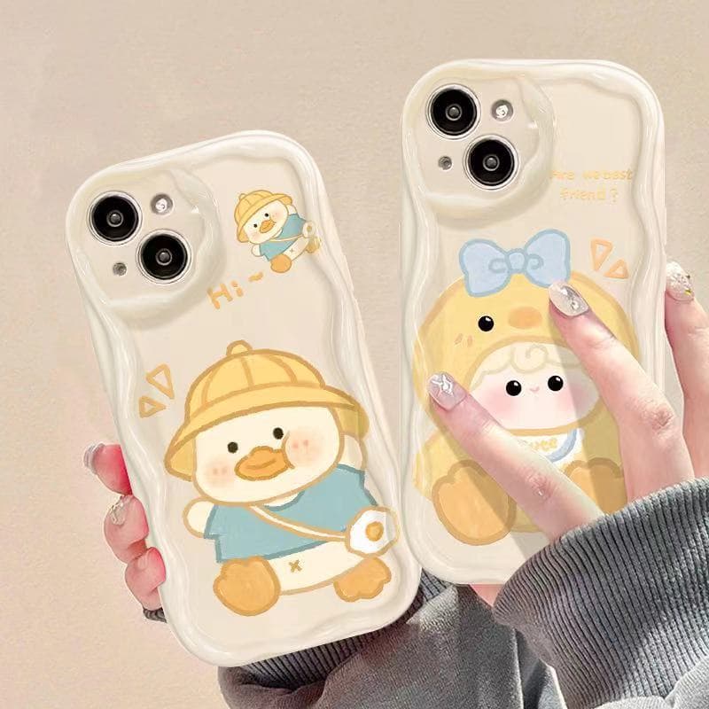 Cute Little Yellow Duck Phone Case Compatible with iPhone 15 Pro, 16 Pro Max, 17, 14 Pro, 13 - Shockproof