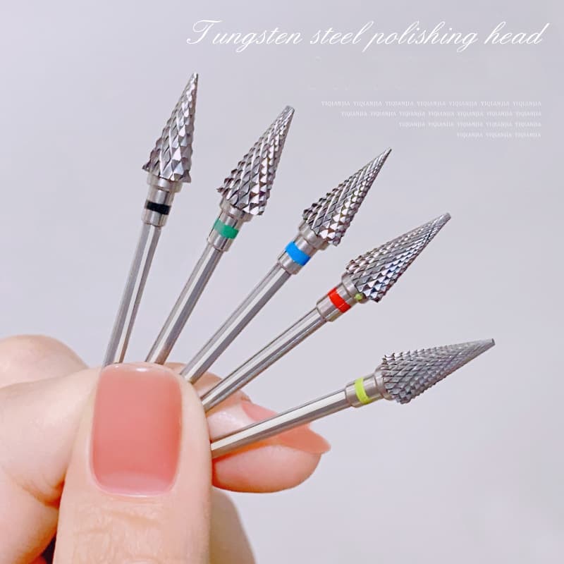 Small umbrella manicure polishing head for removing nails, not easy to get hot, nail surface polishing tool, manicure shop grinder replacement drill bit