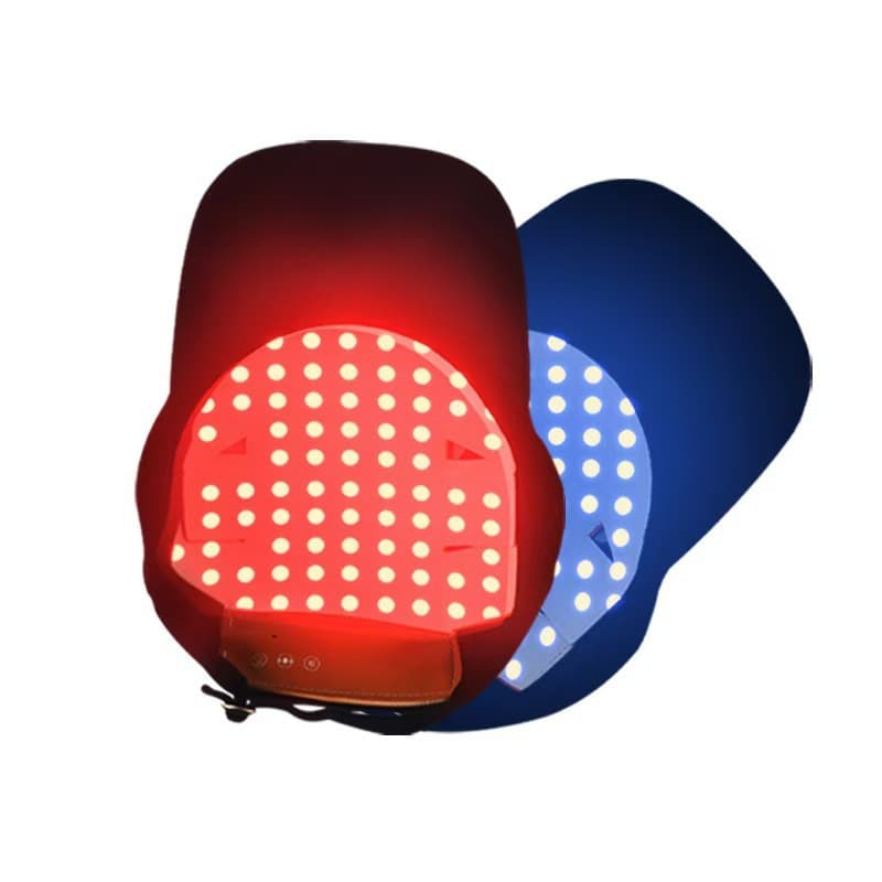 New Red and Blue Light Therapy Hair Care Cap Portable Treatment Helmet Laser Hair Growth Device for Cross-Border E-Commerce