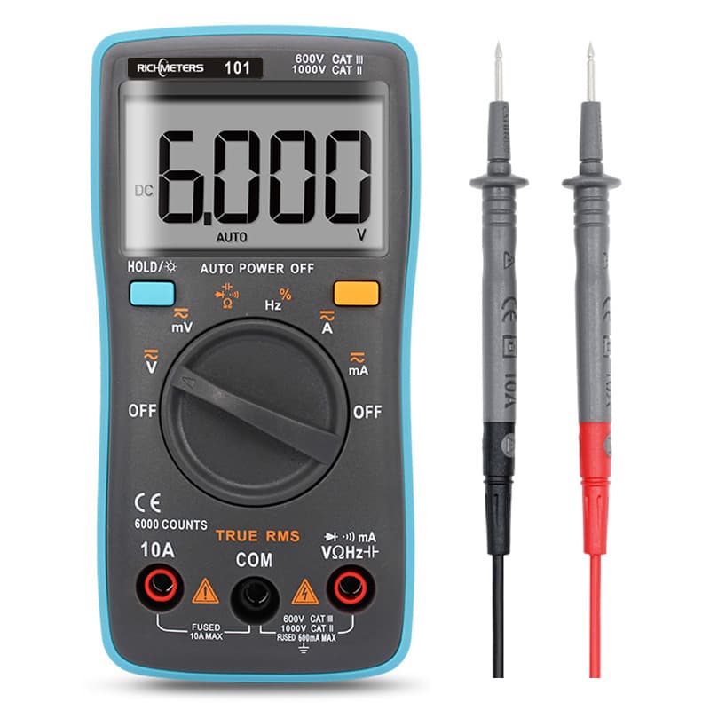 RICHMETERS RM101 Digital Multimeter Auto AC Current Voltmeter Automatic High Precision Smart Meter