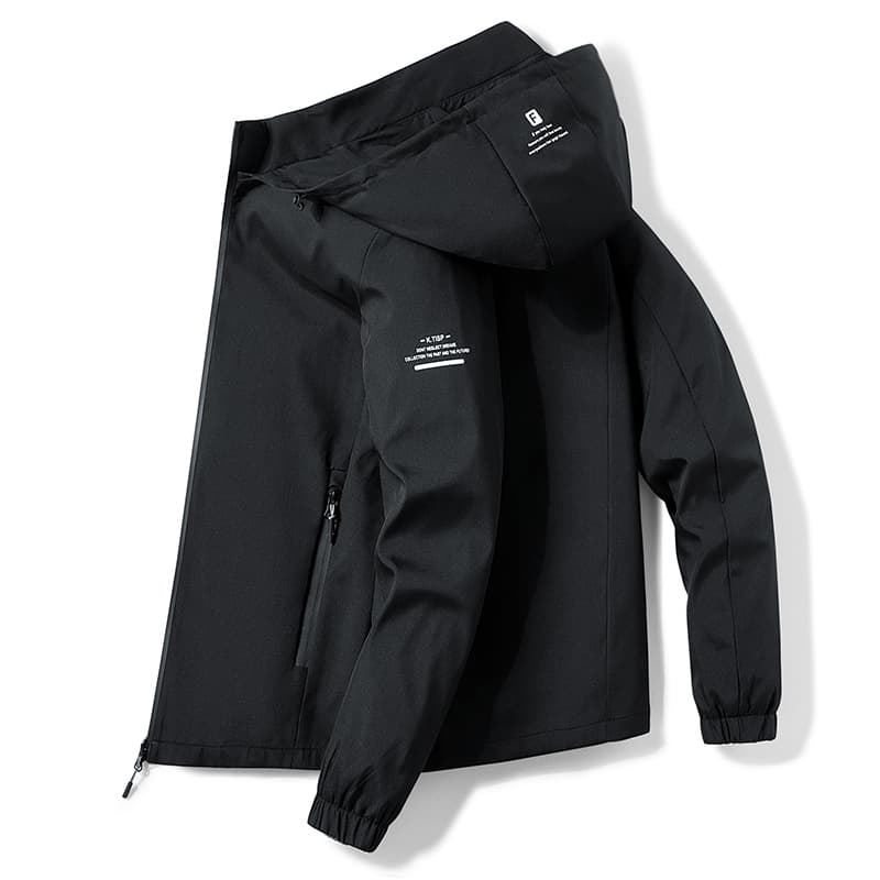 Casual Hooded Jacket Men's Autumn Winter New Style Removable Cap Versatile Student Coat Male Model Regular Length Other Material