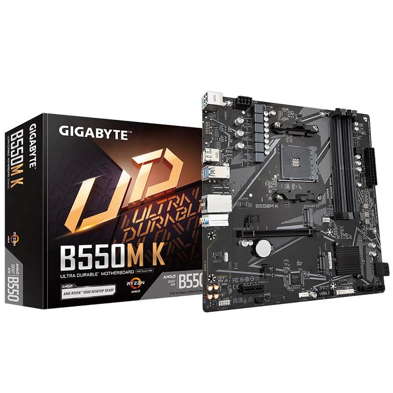 Gigabyte B550M K AMD CPU Desktop Processor Motherboard for AM4 Socket CPU 5500