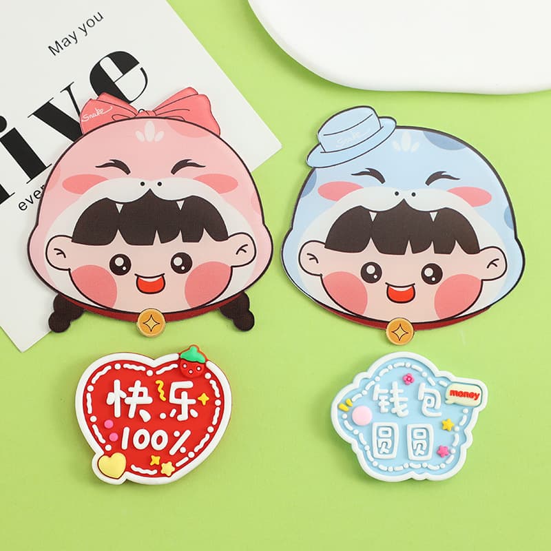 2025 New Year Acrylic Snake Baby Birth Certificate Cover Sticker DIY Creative Cartoon Snake Accessories