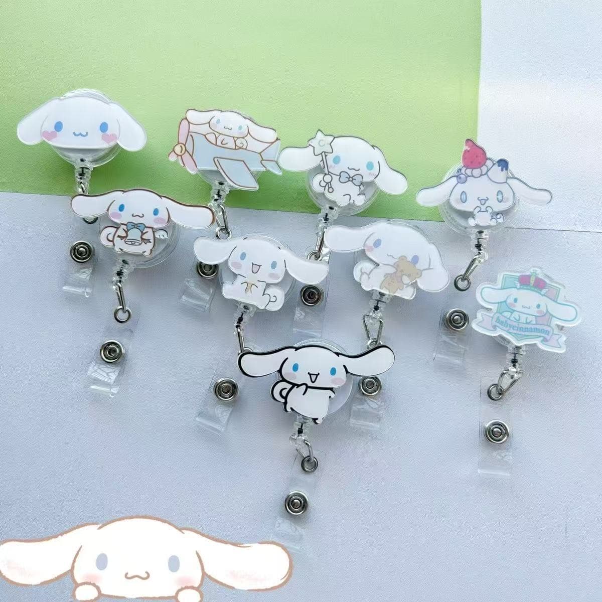 Cinnamon Dog Emoticon Pack Nurse Id Card Retractable Easy-Pull Badge Doctor Nurse Work Badge Stretchable Name Tag Wholesale